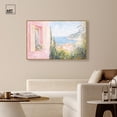 thumbnail image 3 of Mediterranean Pink Canvas Spring Color Prints by Art Remedy, Gold Frame, 54 x 36, 3 of 7