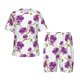 thumbnail image 1 of Fotbe Orchids Flowers Pijama Estampada de 2 Piezas para Niños – Ropa de Dormir de Manga Corta Cómoda para Niños y Niñas, Camiseta y Shorts de Algodón-4X-Large, 1 of 6