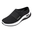 thumbnail image 7 of Rokment Women's Orthopedic Arch Support Clogs Walking Backless Sandals for Plantar Fasciitis Comfortable Breathable Mesh Tennis Non Slip Nursing Work Shoes Black Size 6, 7 of 7