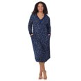 thumbnail image 7 of Aria Women’s Cozy Jersey Long Sleeve Henley 46” Sleepwear Lounger, Sizes XS-4X, 7 of 7