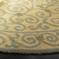 thumbnail image 3 of Safavieh Chelsea Aragon Oriental Wool Area Rug, Yellow/Light Green, 5'6" x 5'6" Round, 3 of 11