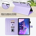 thumbnail image 4 of for Lenovo Tab 10.1 inch 2025 (TB-311FU/TB-311XU) Case, Rhombus Pattern Multiple Viewing Angles Stand Slim Folio Cover (Purple), 4 of 6