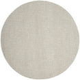 thumbnail image 4 of SAFAVIEH Natura Madrid Geometric Area Rug, Ivory/Silver, 8' x 8' Round, 4 of 9