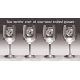 thumbnail image 2 of Cannon Irish Coat of Arms Wine Glasses - Set of 4 (Sand Etched), 2 of 2