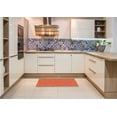 thumbnail image 6 of Ahgly Company Machine Washable Indoor Round Transitional Neon Orange Area Rugs, 3' Round, 6 of 7