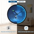 thumbnail image 5 of Indoor 12' Voice-Activated Luminous Decoration Wall Clock With LED Night Light under The Jellyfish, 5 of 8