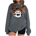 thumbnail image 2 of Amzcrzy Chandails en Molleton pour Femmes Halloween Chandail en Molleton Mode Imprimé Ample Manches Longues Blouse Col Rond Chandails en Molleton Sans Capuche Chandails en Molleton pour Femmes Chandails en Molleton et Chandails à Capuchon TG, 2 of 4