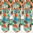 thumbnail image 2 of Ichuanyi Woman Dress Womens Summer Print Boho Long Maxi Evening Party Beach Floral Long Dress, 2 of 7