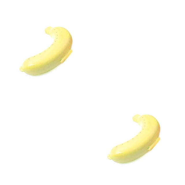 Inteprter Plástico Banana Protector contenedor caja soporte comida almuerzo fruta almacenamiento Banana Protector, contenedor de plátano, Type6 NO6