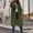 Army Green, variant on BLTIBY Long Puffer Jacket for Women Quilted Hooded Button Down Zip Up Long Sleeve Outerwear Padded Solid Colour Winter Coat 2024 Army Green 4XL