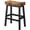 Rustic Brown + Black, variant on Rustic Bar Stools, 24 Inch Barstools, Counter Height Stools with Footrest, Wooden Stool for Kitchen Island, Heavy Duty Backless Chair for Dining Table Farmhouse Outdoor 1 PC