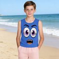 thumbnail image 4 of Niños Pequeños Camisola sin Mangas Gradiente Suave Impresión Moda Lindo Fondo para Niños 3-15 Años, 4 of 8