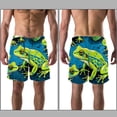 thumbnail image 3 of luoweisi Men's Beach Shorts Quick Dry Swim Trunks with Mesh Lining Frog L, 3 of 5