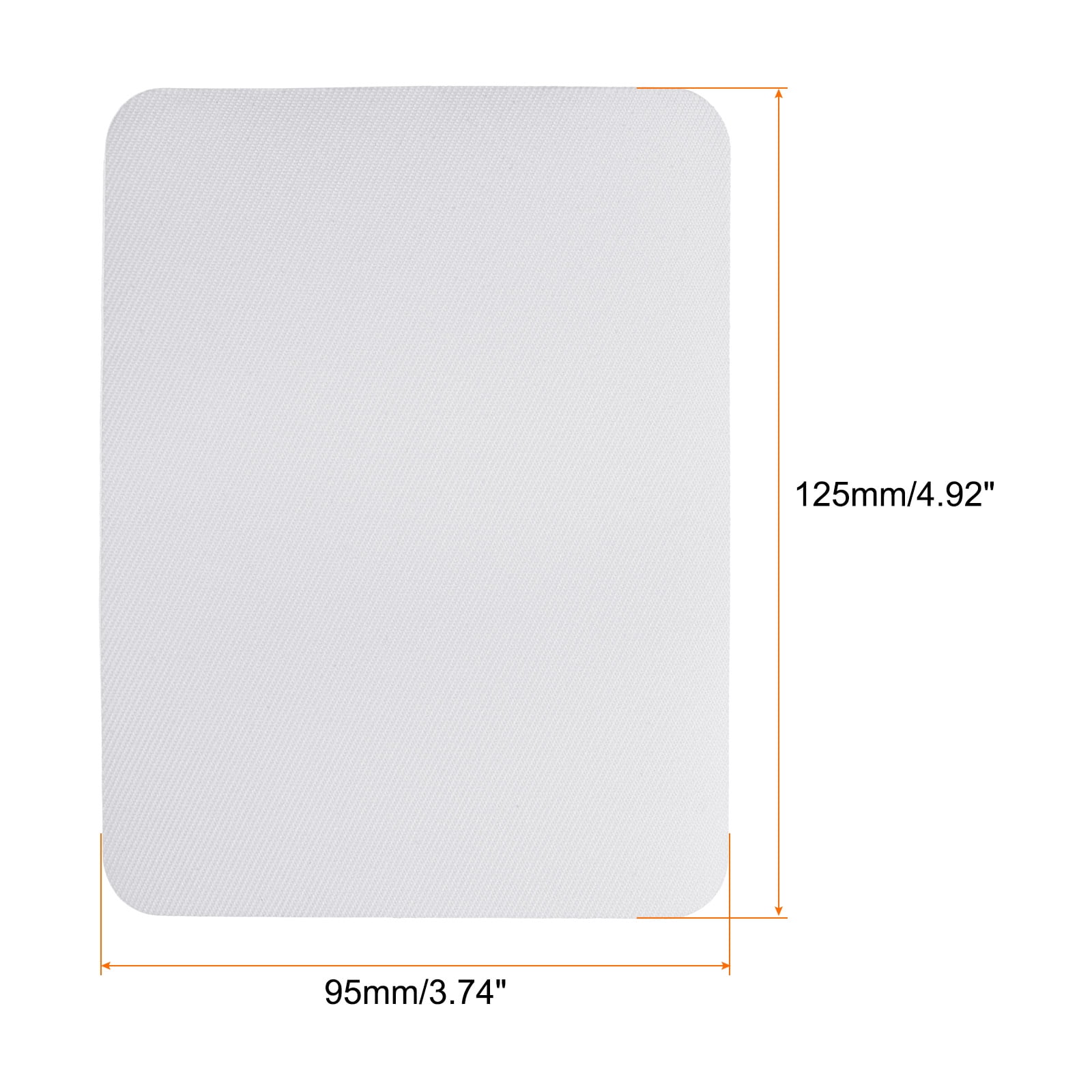 24Pcs Iron on Patches for Clothing Repair 4.9" x 3.7" Adhesive Fabric Patch Repair Decorating White
