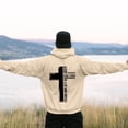 thumbnail image 2 of Wyzesi Oversized Sweatshirts Plus Size Male Long Sleeve Hooded Sweatshirt Solid Color Back Print Sweatshirt, 2 of 5
