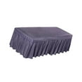 thumbnail image 2 of Massage Cosmetic Table Valance Sheet Cover with Beauty Massage Hole Smokey Purple-190x70cm, 2 of 7