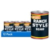(12 pack) Ranch Style Beans With Chopped Sweet Onions, Canned Beans, 15 oz.