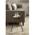 thumbnail image 5 of Kate and Laurel Kashvi Modern Side Table, 17 x 15 x 20, Bronze, Decorative Glam Hexagon End Table for Storage and Display, 5 of 6