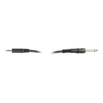 Hosa Technology Stereo Mini Male to 1/4" Mono Male Cable, 10'