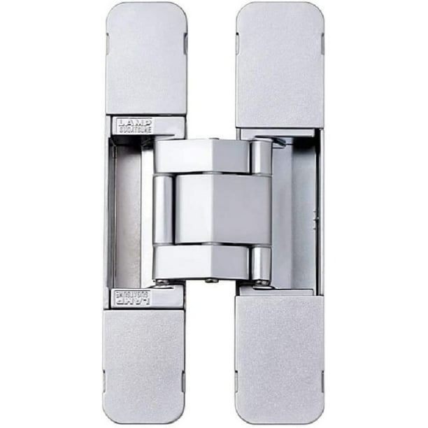 LAKeyen HES3DE190 3Way Adjustable Invisible Concelaed Hinge Dull