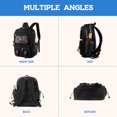 thumbnail image 4 of Dakimoe Mesh Backpack School Backpacks Large Capacity See Through Bookbag Stadium Approved with Multiple Compartments Pockets for School(Black), 4 of 8