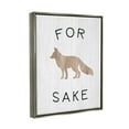 thumbnail image 5 of Stupell Industries For Fox Sake Humorous Rustic Woodland Wildlife Graphic Art Luster Gray Floating Framed Canvas Print Wall Art, Design by Daphne Polselli, 5 of 5