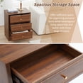 thumbnail image 4 of Wirrytor 3 Drawer for Bedroom, Farmhouse Dresser with Storage Chests of Drawers with Drawer Slides, Rustic Style, 4 of 9