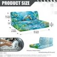 thumbnail image 7 of Uorisanigo RV Couch Covers for Sofa 2 PCS Rv Dinette Cushion, Stretch Tropical Sea Turtle Camper Seat Covers Dinette Booth Loveseat Sofa Furniture Protection Fits RV Bench Seat, 7 of 7