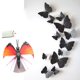 thumbnail image 2 of Pegatinas de pared 3D Mariposa Unique Bargains decoración de la pared 12en1 negro, 2 of 10