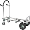 thumbnail image 2 of Global Industrial 241664 Best Value Junior Aluminum 2-in-1 Convertible Hand Truck with Pneumatic Wheels, Gray, 2 of 7