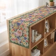 thumbnail image 6 of Table Runners 70 Inches Long Dress Scarves, Green Boho Flower Farmhouse Coffee/Dining/Kitchen Table Decor, Holiday Table Runner, Spring Watercolor Country Floral Plant 13x70 Inch, 6 of 9