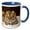 Blue/White, variant on 3drose, Siberian Tiger in Winter ., 11oz Mug