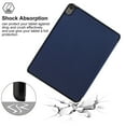 thumbnail image 4 of JYtrend Smart Slim Case for iPad Air 5th 4th Generation 2022 2020 10.9 Inch With Pencil Holder, Protective Cover Trifold Stand for iPad Air 4 5 (Navy Blue), 4 of 8