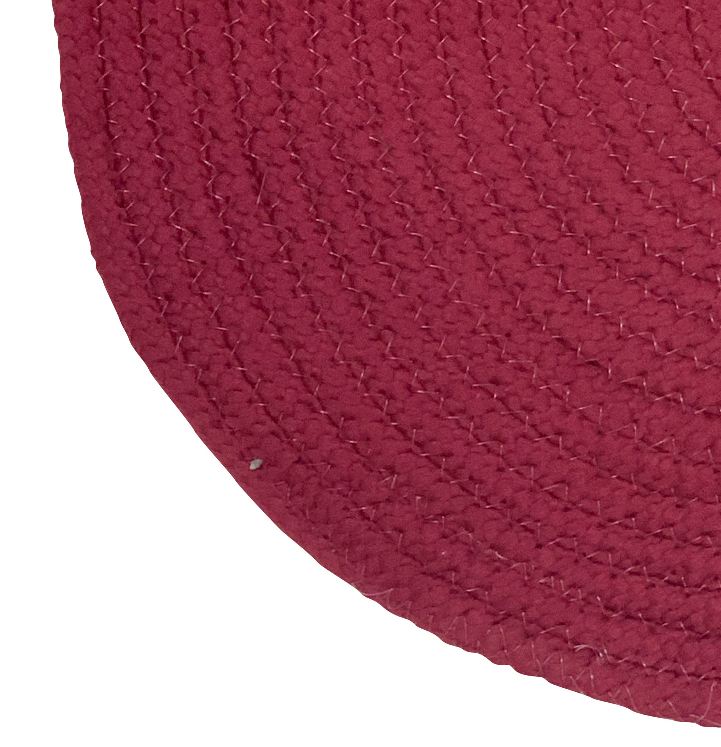 Better Trends 24"x 108" Oval Runner Rug 100% Polypropylene Durable & Stain Resistant Reversible Indoor Area Utility Rug (Burgundy Solid) Alpine Solid Collection