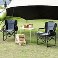 thumbnail image 2 of Ataucjin Folding Director Camping Chair, Heavy Duty Portable Outdoor Chair with Aluminum Side Table & Pocket,Support 400 LBS Metal Frame, for Lawn, Fishing, Sports Events, 2 of 8