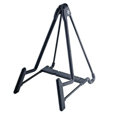 K&M K nig & Meyer 17581.014.55 Heli 2 Electric Folding A-Frame Guitar Stand for Electric Guitars | Adjustable and Collapsible | Sturdy and Durable Professional Choice | German Made Black