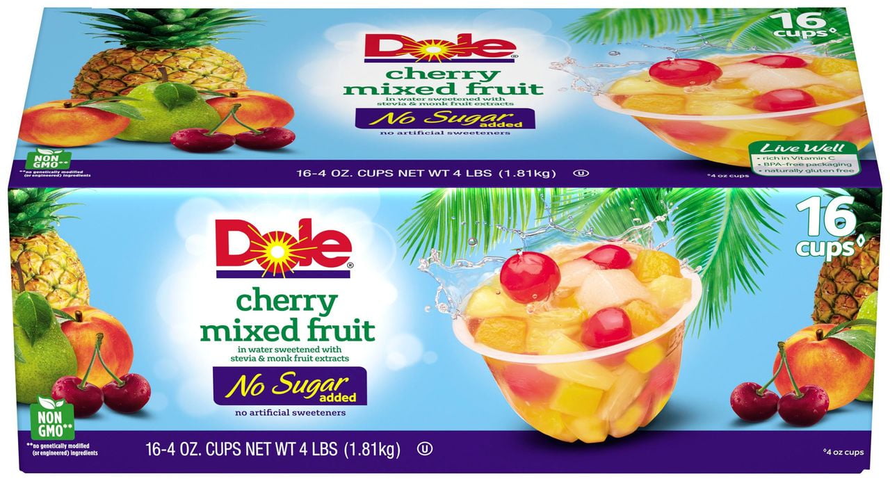 Product of Dole Cherry Mixed Fruit Cups, 16 ct./4 oz.