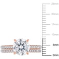 thumbnail image 2 of Everly Women's Created Moissanite 14k Rose Gold Bridal Set, 2 of 6