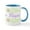 White/Blue Inside, variant on CafePress - Happy Easter IT Mug - 11 oz Ceramic Mug - Novelty Coffee Tea Cup