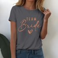thumbnail image 4 of Womens Tops Short Sleeve Thread Neck Loose Fit Casual Lightweight Work Blouse Tees Oversized Tshirts, 4 of 4