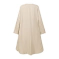 thumbnail image 5 of Elegant Women's Long Sleeve Button Down Abaya Casual Dress Dubai Fashion, 5 of 8