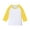 Yellow, variant on Kids 3/4 Sleeve Round Neck Top Casual Pullover Shirt for Boys and Girls Aged 3-14 Years Festival Everyday Wear Kids Top