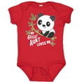 thumbnail image 3 of Inktastic My Great Aunt Loves Me Cute Panda Boys or Girls Baby Bodysuit, 3 of 5
