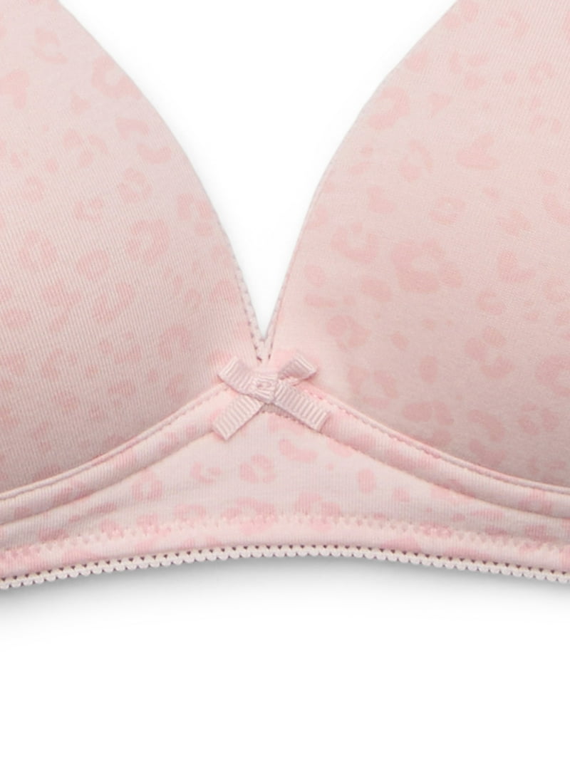 Wonder Nation Cotton Blend Molded Cup Bra 2-Pack for Girls Sizes