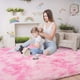 thumbnail image 3 of Alfombra LOCHAS Luxury Fluffy Rainbow 91x152 cm Rosa, 3 of 5