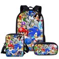 thumbnail image 1 of Rick And Morty School Bag Three-piece, Multi-size Backpack, Student School Bag, 1 of 3