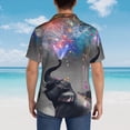 thumbnail image 5 of Haiem Elephant Fireworks Celebration Printed Hawaiian Shirt for Men - Men’s Casual Beach Summer Shirts - Stretch Fabric with Modern Fit-Medium, 5 of 7