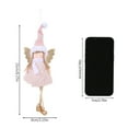 thumbnail image 3 of 2025 & CISIL - Christmas Angel Decoration, Christmas Velvet Angel Doll Decoration, Holiday Hanging Ornaments With Hat, Suitable For Fireplace, Living Room, Bedroom, 3 of 3