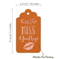 thumbnail image 5 of Inkdotpot Rose Gold Foil Paper Hang Tags Kiss The Miss Goodbye Bridal Shower Favor Tags 50 Pack, 5 of 6