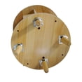 thumbnail image 4 of NEWZQ Rotating Bookshelf, 1 Tier Freestanding Revolving Pine Wood Book Display Case, 4 of 9
